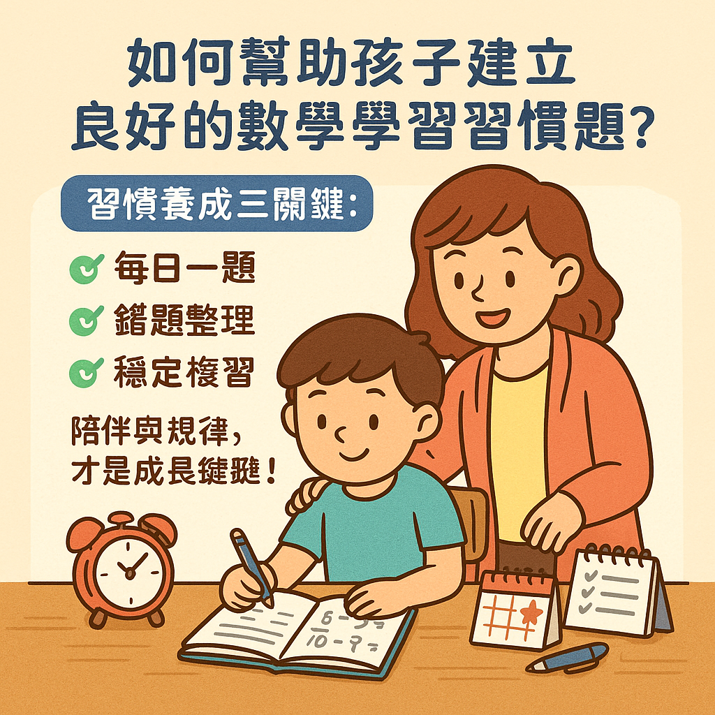 ChatGPT Image 2025年5月31日 上午09_54_10 如何幫助孩子建立良好的數學學習習慣