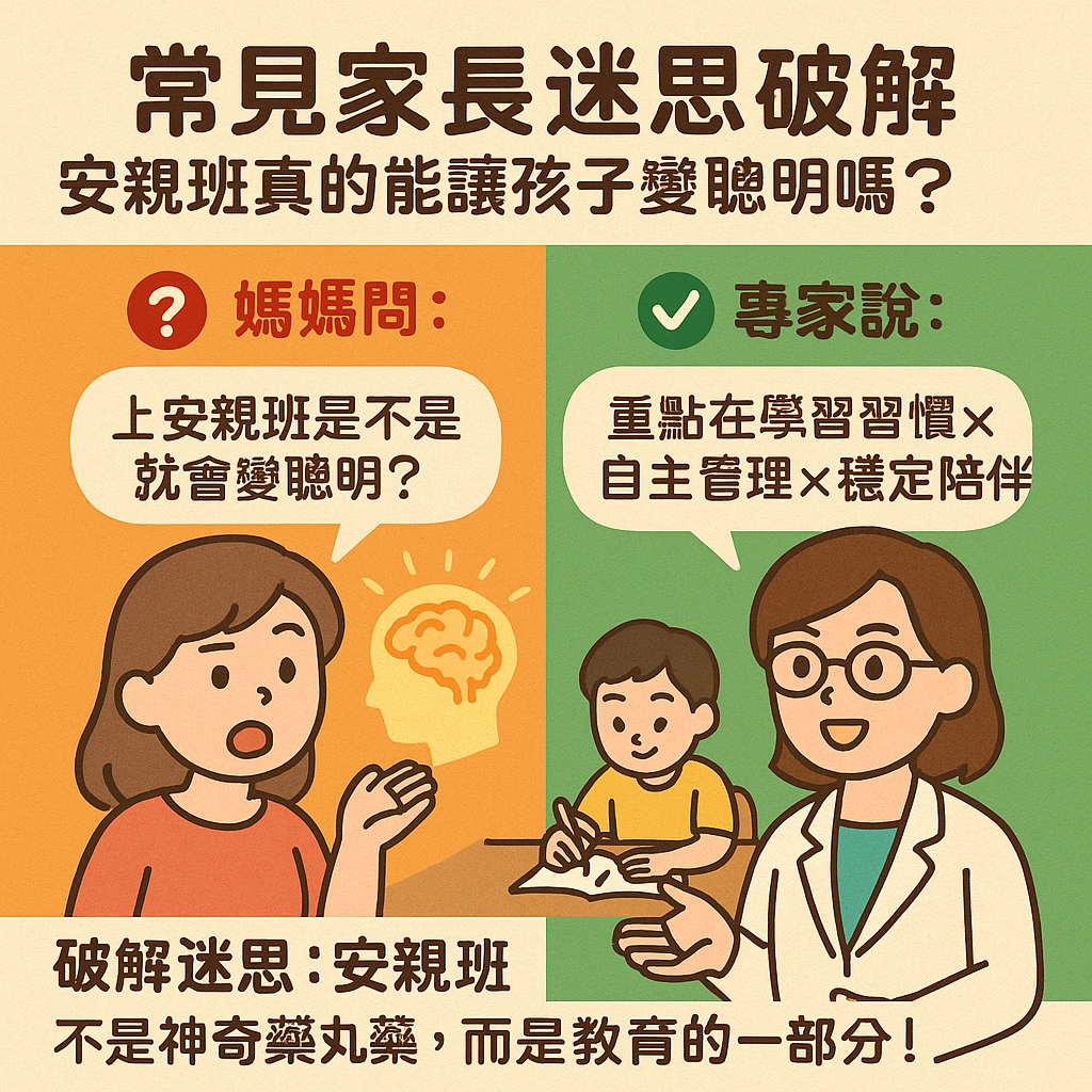 ChatGPT Image 2025年5月31日 下午01_27_44 常見家長迷思破解安親班 真的能讓孩子變聰明嗎?