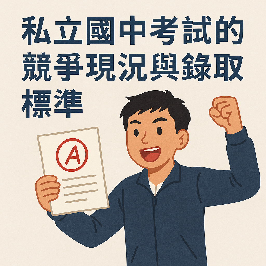 私立國中考試的競爭現況與錄取標準